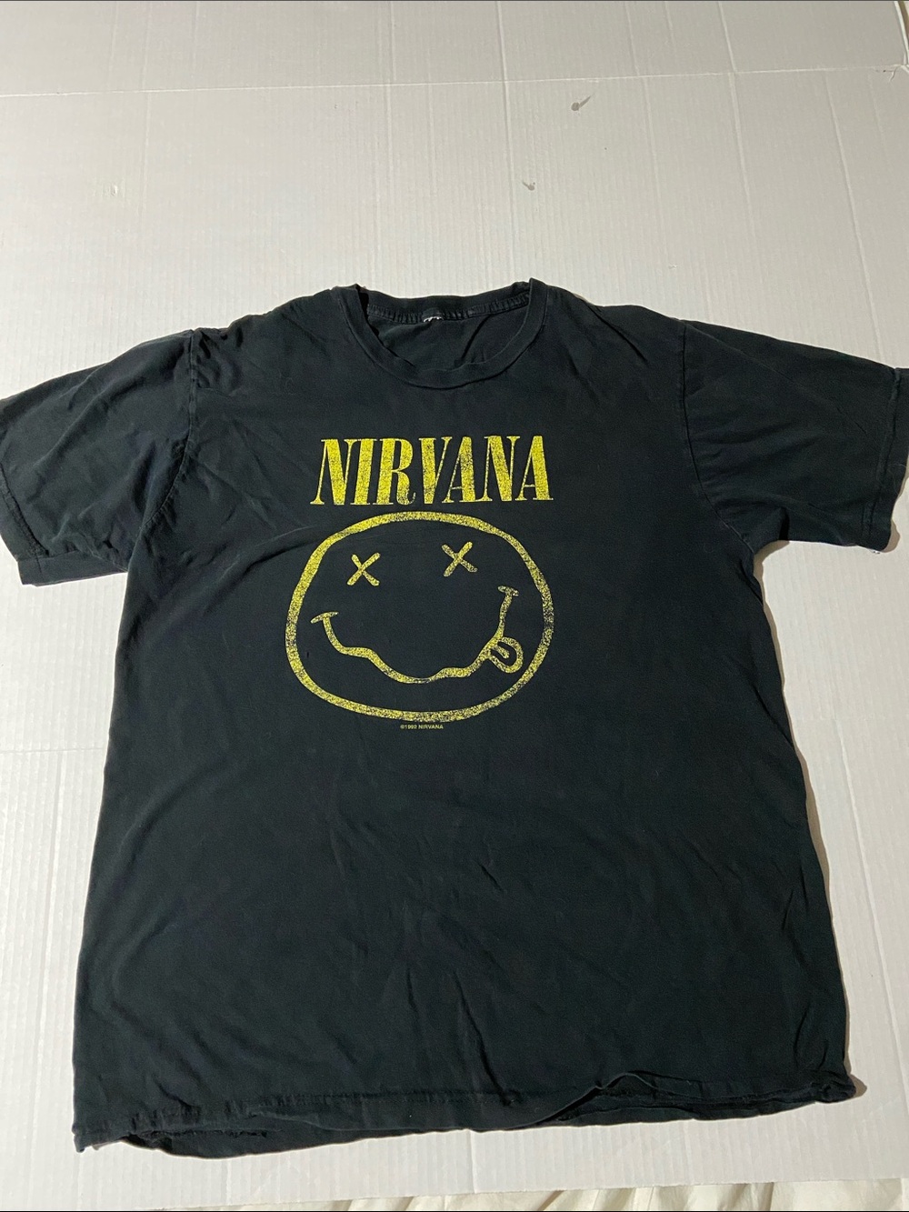 Vintage Y2K Nirvana Nevermind  Tee Men’s Med/Woman’s Large